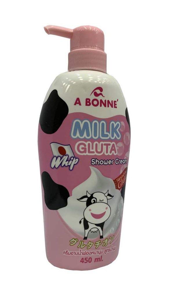 450 ml. A BONNE' Milk Gluta Whip Shower Cream Beauty & Personal Care A Bonne'