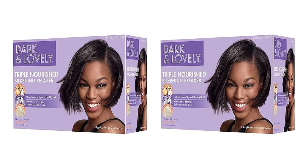 SoftSheen-Carson Dark and Lovely Healthy Gloss 5 Moisturizing No-Lye Relaxer with Shea Butter, Super, 2 Count Beauty & Personal Care SoftSheen