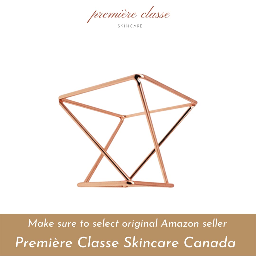 Première Classe Skincare - Beauty Sponge Holder - Rose Gold Foundation Beauty Blender Holder - Makeup Brush Organizer Rack Case - Vanity Storage Beauty & Personal Care Première Classe Skincare