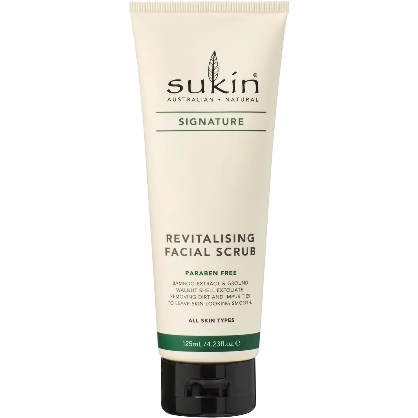 Sukin Signature Facial Scrub, Revitalizing - Natural Face Exfoliant with Bamboo Extract + Walnut Shell Powder, Microbead-Free, 4.23 Oz Beauty & Personal Care Sukin