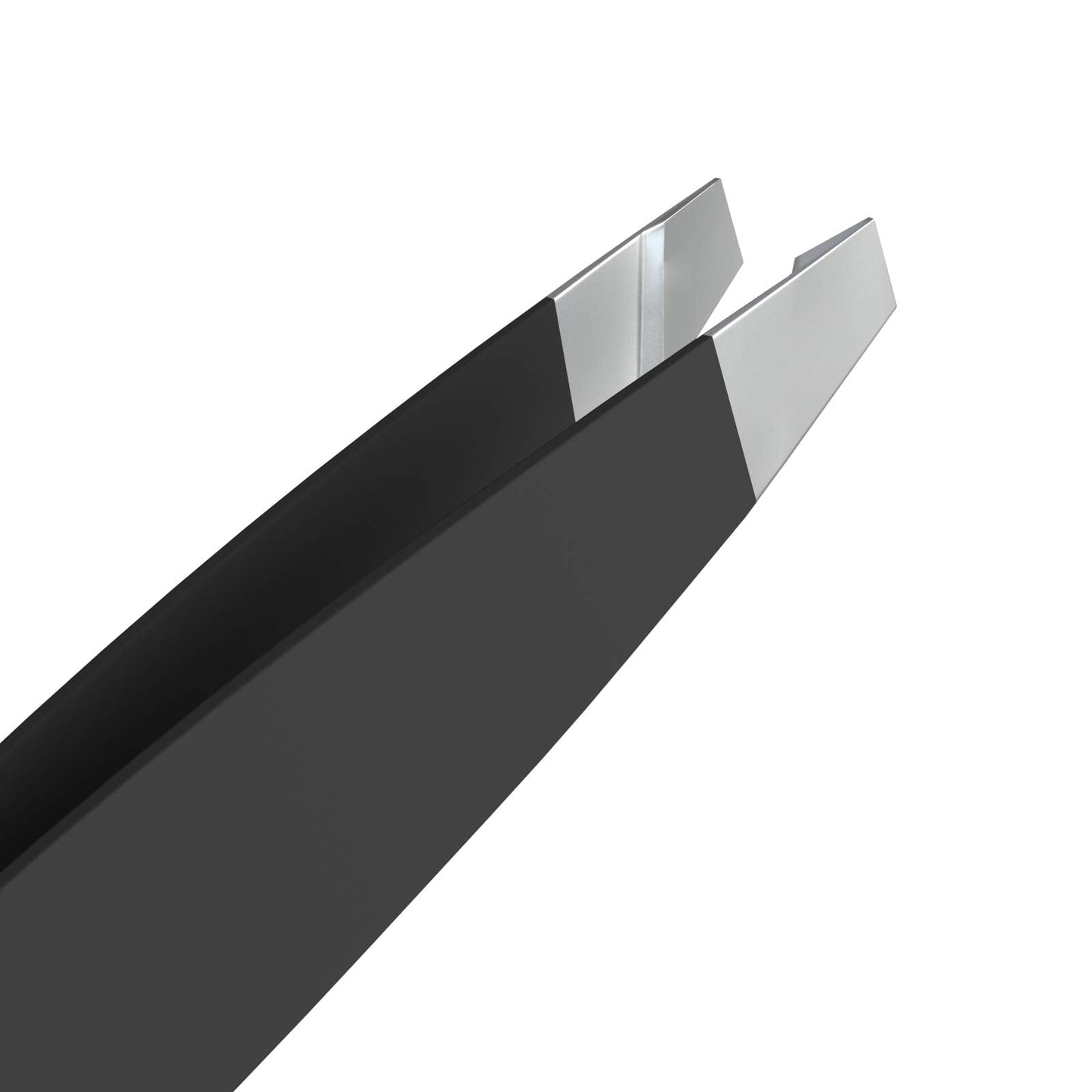 Tweezees Precision Black Stainless Steel Tweezers | Professional Slant Tip & Splinter Tip Tweezer For Eyebrows | Extra Sharp Hair Removal Tool | Beauty & Personal Care Tweezees