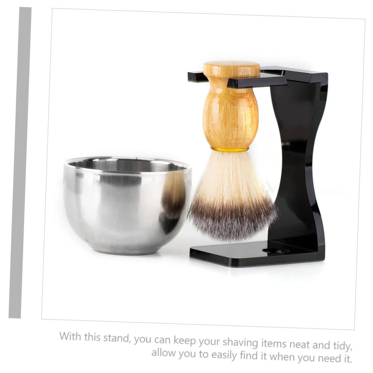 OUNONA Beard Brush Stand Shaving Holder for Man Razor Shaving Brush Holder Stand Beauty and Personal Care OUNONA