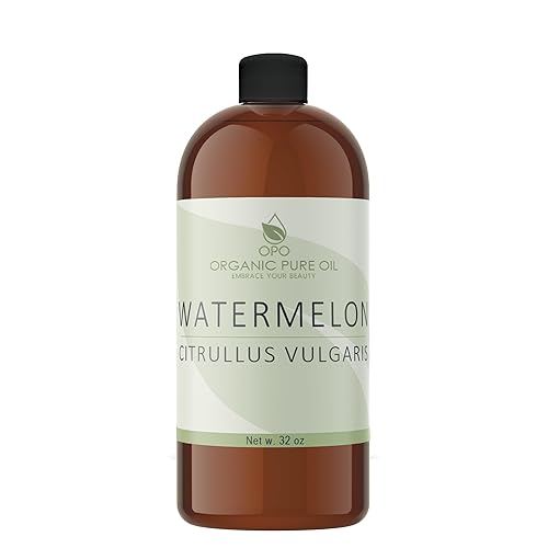 Watermelon Seed Oil - 32 oz - 100% Pure, Unrefined, All Natural, Non GMO, Bulk, Organically Sourced, Vegan, Carrier Oil for Face Scalp Hair Skin Nails Beauty & Personal Care OPO