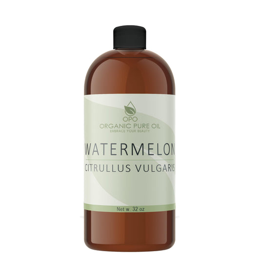 Watermelon Seed Oil - 32 oz - 100% Pure, Unrefined, All Natural, Non GMO, Bulk, Organically Sourced, Vegan, Carrier Oil for Face Scalp Hair Skin Nails Beauty & Personal Care OPO