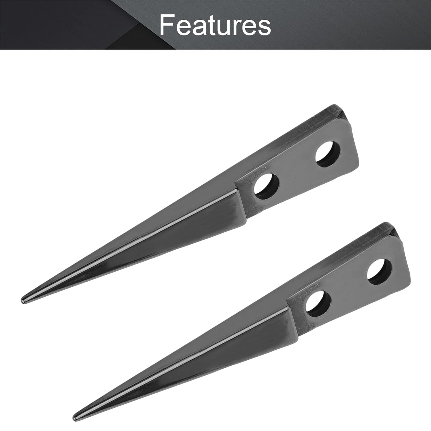 Utoolmart Straight Pointed Ceramic Tips Replaceable Heat Resistance Non-Conductive Heads for Ceramic Tweezers Black 2 Pairs Beauty and Personal Care Utoolmart