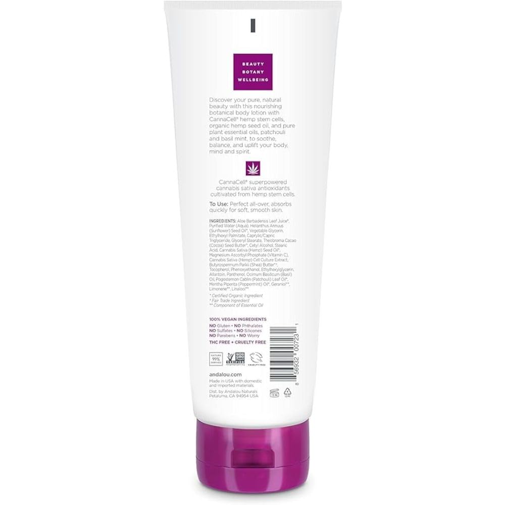 Andalou Naturals, Lotion Body Ritual Cannacell, 8 Fl Oz Beauty & Personal Care Andalou Naturals