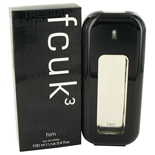 FCUK 3 by French Connection Men's Eau De Toilette Spray 3.4 oz - 100% Authentic Beauty & Personal Care French Connection