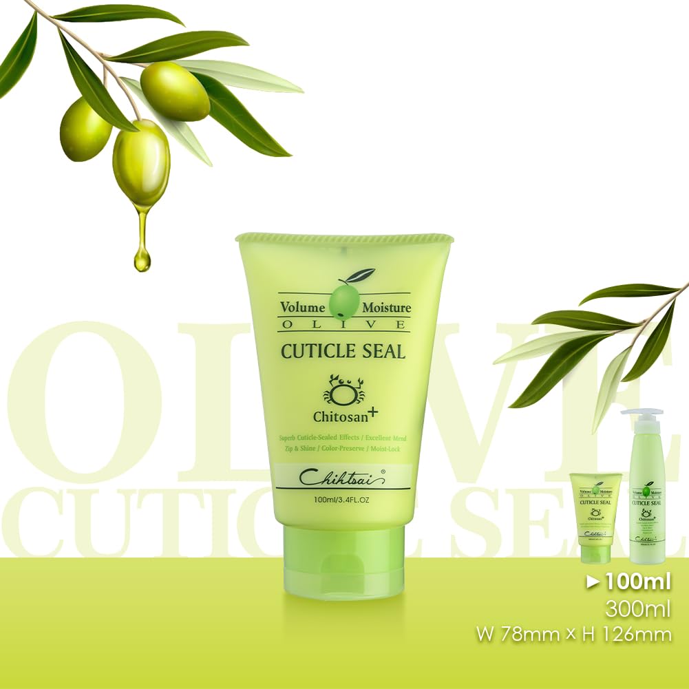 Chihtsai Volume Moisture Olive Cuticle Seal 3.4oz/100ml Beauty & Personal Care Chihtsai