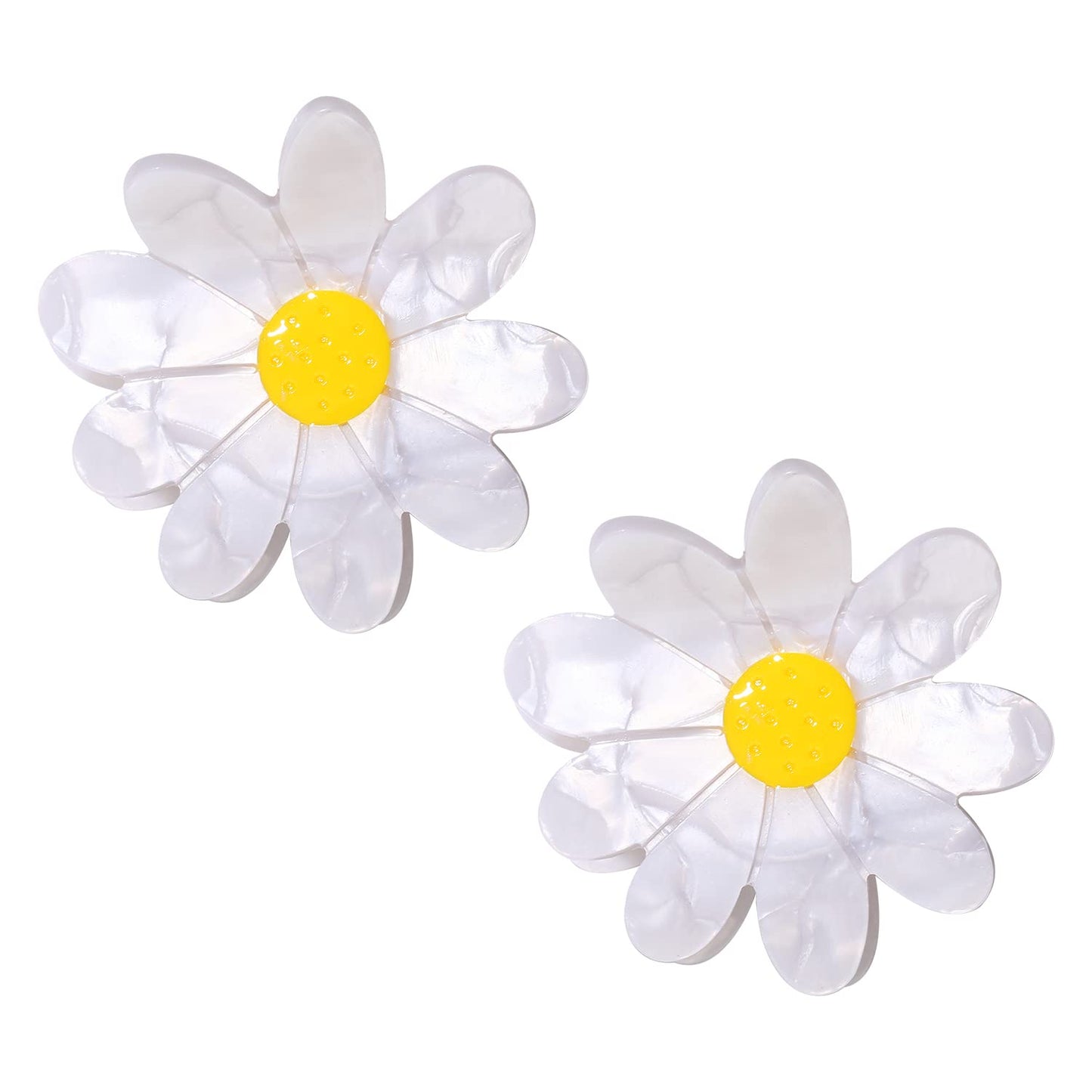 Vokone Flower Claw Clip Acrylic Daisy Sunflower Claw Hair Clip for Women Hair Jaw Grip Strong Holder for Thick Thin Hair (Daisy) Beauty & Personal Care vokone