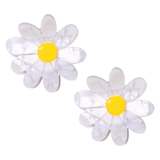 Vokone Flower Claw Clip Acrylic Daisy Sunflower Claw Hair Clip for Women Hair Jaw Grip Strong Holder for Thick Thin Hair (Daisy) Beauty & Personal Care vokone