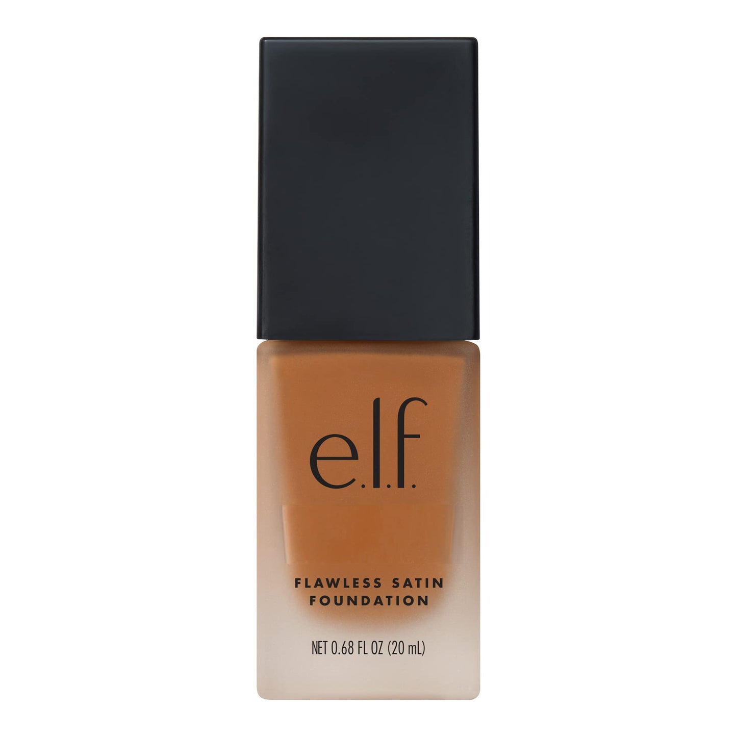e.l.f. Flawless Satin Foundation, Lightweight & Medium Coverage, Semi-Matte Finish, Vegan , Caramel, 0.68 Fl Oz (20mL) Beauty & Personal Care e.l.f.