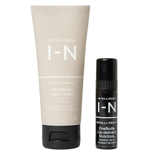 Intelligent Nutrients OneBody Hand Balm & Lip Delivery Nutrition Holiday Set - Help Soothe Dry Hands, Cuticles & Lips (2-Piece Set) Beauty & Personal Care Intelligent Nutrients