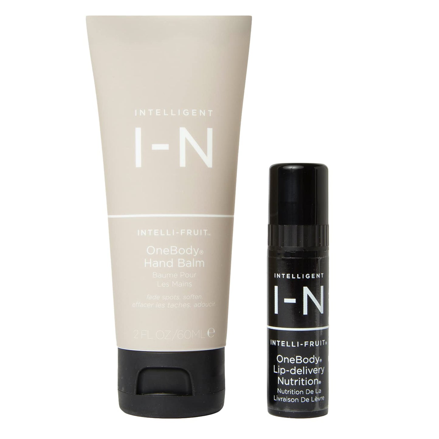 Intelligent Nutrients OneBody Hand Balm & Lip Delivery Nutrition Holiday Set - Help Soothe Dry Hands, Cuticles & Lips (2-Piece Set) Beauty & Personal Care Intelligent Nutrients
