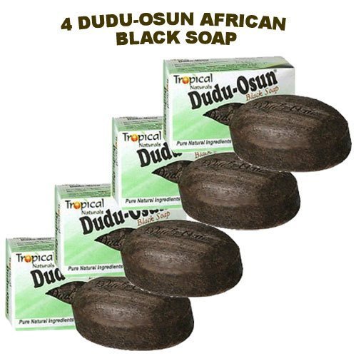 Dudu-Osun African Black Soap (100% Pure) Pack of 4 Beauty & Personal Care Dudu-Osun