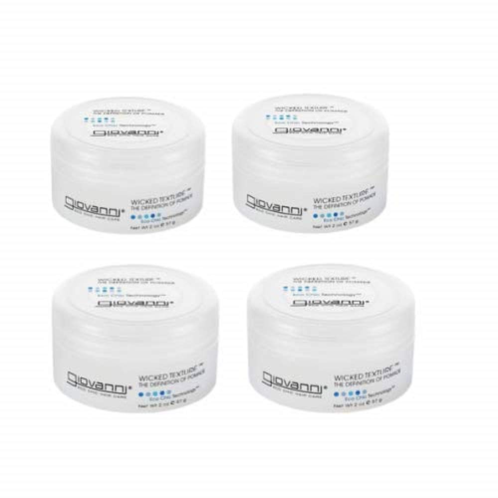 Giovanni Wicked Texture Styling Pomade - Eco Chic Wax Hair Gel, 2 Ounce (Pack of 4) Beauty & Personal Care GIOVANNI