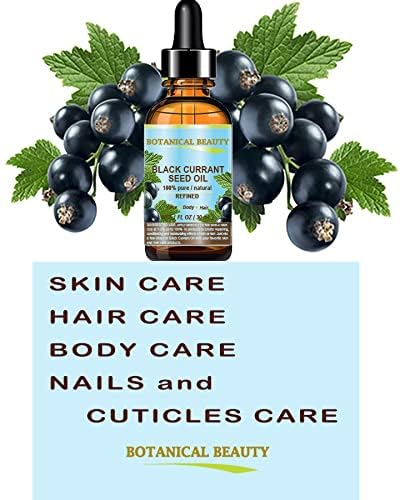 Botanical Beauty BLACK CURRANT SEED OIL 100% Pure Natural Undiluted Refined Cold Pressed Carrier Oil for Skin, Hair, Lip and Nail Care (1 Fl Oz) Beauty & Personal Care Botanical Beauty