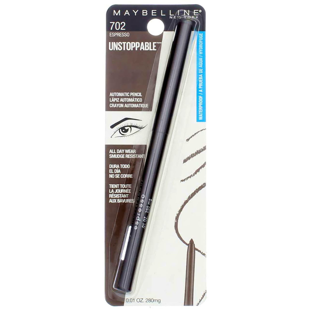 Myb Unstop Eyeliner #60 Size 1 Ct Beauty & Personal Care MAYBELLINE