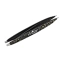 F.A.R.A.H. Z-Tweeze Professional Stainless Steel Dual Ended Precision Tweezers Galaxy Gold Style with Slanted and Pointed Tips Beauty & Personal Care F.A.R.A.H