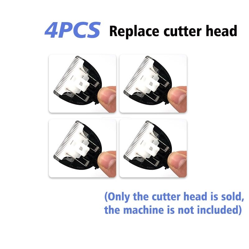 XvuaTeIw Hair Grooming Trimmer Head Clipper Blade Cutter Shaver Universal Accessories Original Ceramic Titanium Replacement Blade(4PCS cutter head) Beauty and Personal Care XvuaTeIw