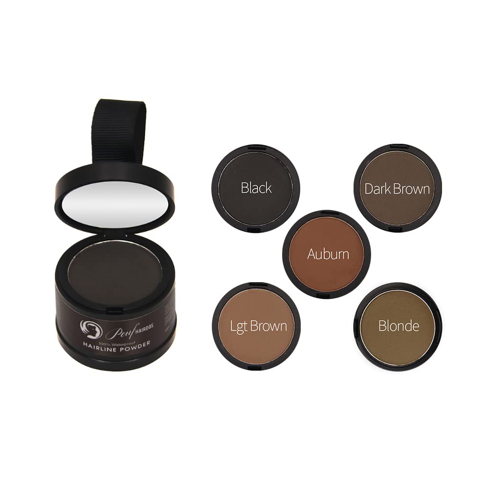 Waterproof Hairline Powder, Quick Hair Roots Touch-up Powder for Men and Women, Hair Roots Cover-up, Hair Shadow for thinning hair, bald spots Beauty & Personal Care Pouf Hairdos