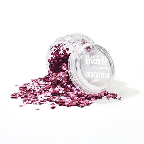 Snazaroo Chunky Bio Glitter, 5g (.17-oz) Tub, Pink Beauty & Personal Care Snazaroo