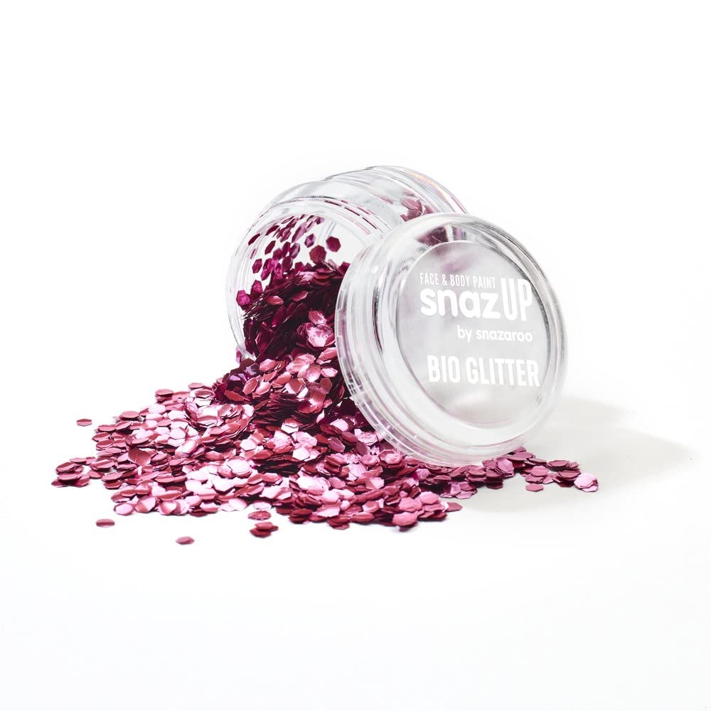 Snazaroo Chunky Bio Glitter, 5g (.17-oz) Tub, Pink Beauty & Personal Care Snazaroo
