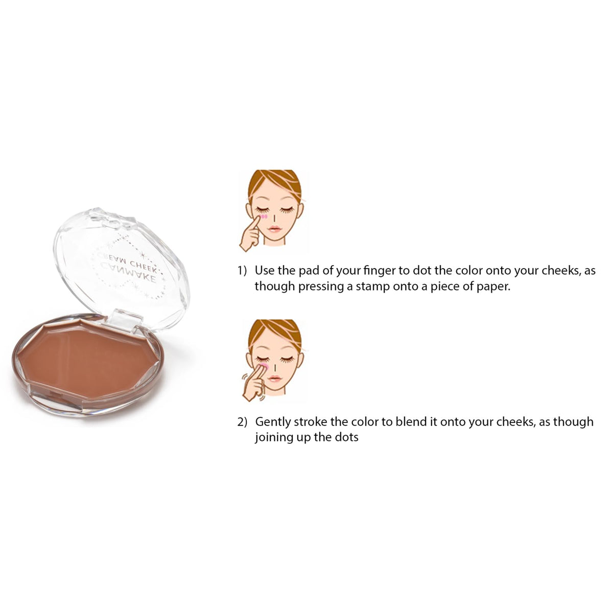CANMAKE Cream Cheek [CL01] Clear Red Heart