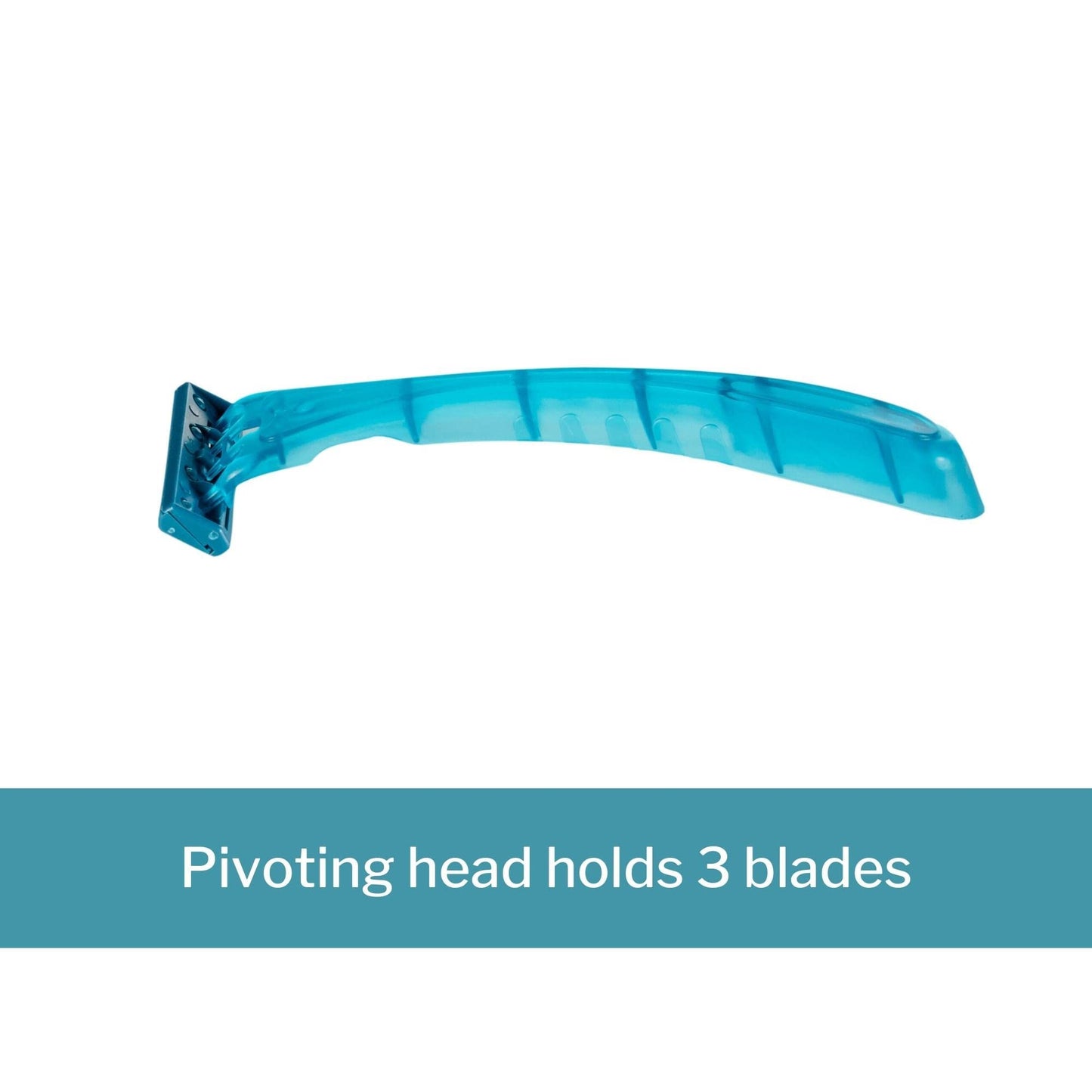 McKesson Disposable Razors, Stainless Steel Triple Blade, Lubricated Strip, Ergonomic Handle, Turquoise, 10 Count, 1 Pack Beauty and Personal Care McKesson