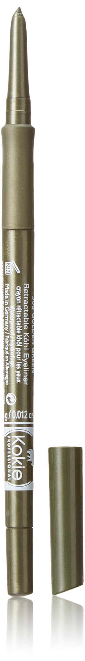 Kokie Cosmetics Retractable Kohl Eyeliner, Golden Green, 0.012 Ounce Beauty & Personal Care Kokie