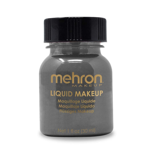 Mehron Makeup Liquid Makeup | Face Paint and Body Paint Perfect for Halloween, Cosplay I Air Brush Compatible Body Paint (1 oz) (MONSTER GREY) Beauty & Personal Care Mehron