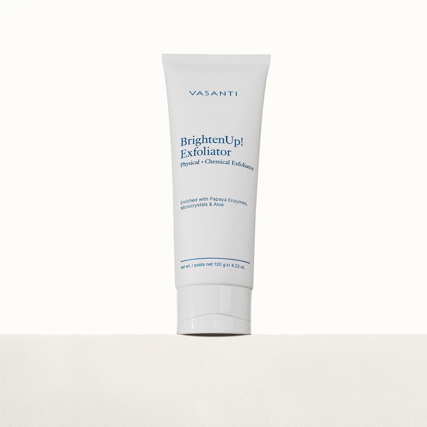 VASANTI Exfoliating Face Wash, Original Size (120g) - Enzymatic Face Rejuvenator which is Enriched with Papaya, Microcrystals, Aloe Vera - Get Healthy Beauty & Personal Care VASANTI