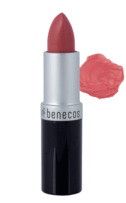 Benecos Natural Lipstick (Peach) - Peach Color Lipstick, Long-Lasting Gorgeous Color, Soft and Smooth Moisturized Lips, Organic, Vegan Beauty & Personal Care benecos