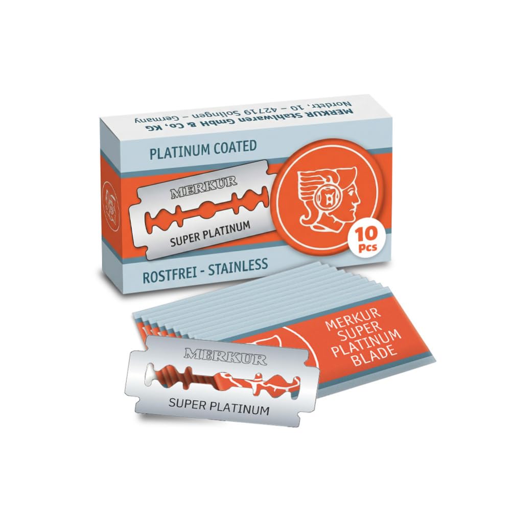 Merkur Razor Double Edge Razor Blades, MK-911, 10 Count (Pack of 1) Beauty and Personal Care MERKUR