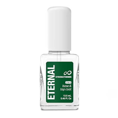 Eternal 2 in 1 Nail Hardener Base Coat Top Coat - 13.5 mL Nails Strengthener with Long Lasting Shine Finish for Strong Nails, Fingernail Polish Wear Beauty & Personal Care Eternal