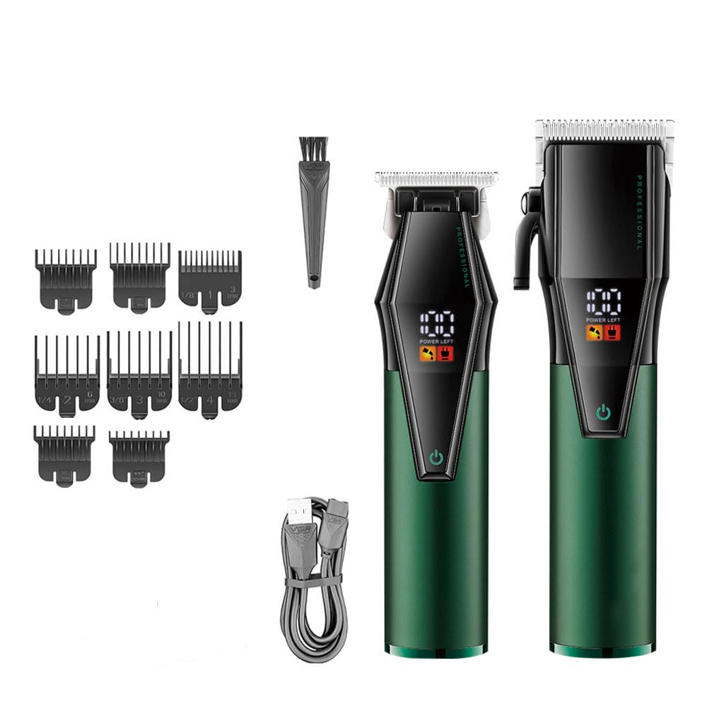 Hair Clippers for Men Professional, Cordless Electric Hair Trimmer with 8 Guide Combs, LED Digital Display Hair Cutting Kit, Barber & Home Clippers Beauty and Personal Care QDKVTNDJZ