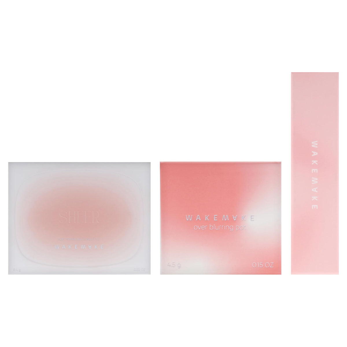 Wakemake Kit by Wakemake for Women - 3 Pc Kit 0.22oz Makeup - 01 Coral Hertz, 0.15oz Makeup - 05 India Rose, 0.12oz Lipstick - 03 Noted