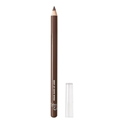 e.l.f. Cream Glide Lip Liner, Highly-Pigmented Pencil For Shaping & Sculpting Lips, Semi-Matte Finish, Vegan , Dark Cocoa Beauty & Personal Care e.l.f.