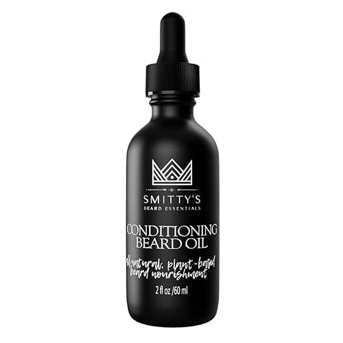 Angie Watts Smitty’s Conditioning Beard Oil, 2oz - All Natural and Organic Ingredients - Softens, Conditions and Promotes Beard Growth - Beard Beauty & Personal Care Angie Watts