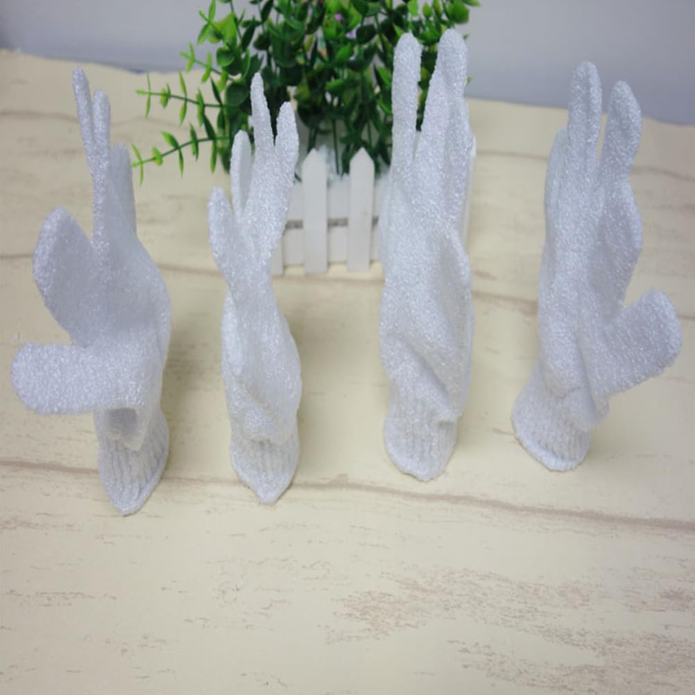 Kids Bath Finger Gloves Bath Scrubber Children Towel Gloves Exfoliation Body Shower 8pcs Beauty and Personal Care SUPVOX