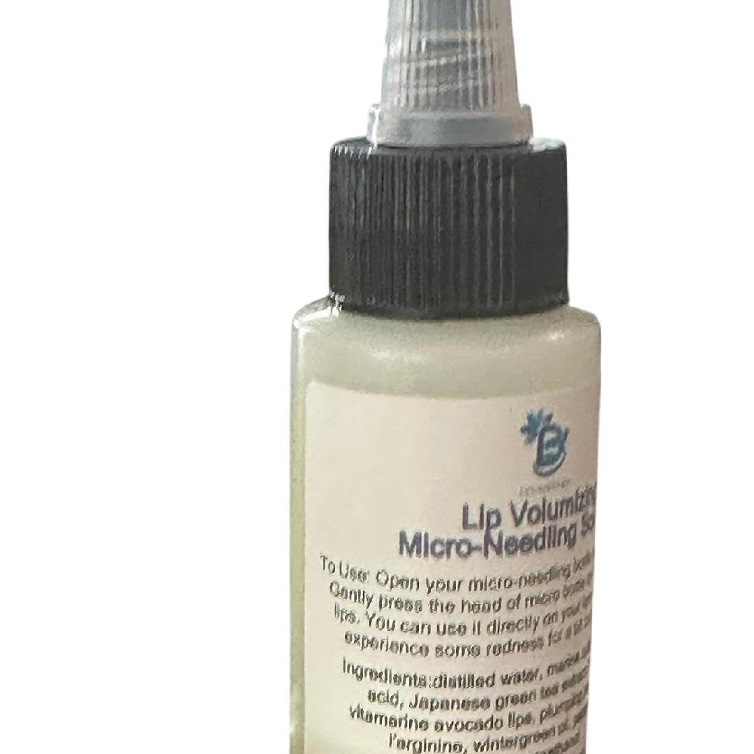 Lip Volumizing Micro-NeedIing Serum Solution and Applicator By Diva Stuff, With Peptides, Hyaluronic Acid, Wintergreen and Marine Collagen Beauty and Personal Care Diva Stuff