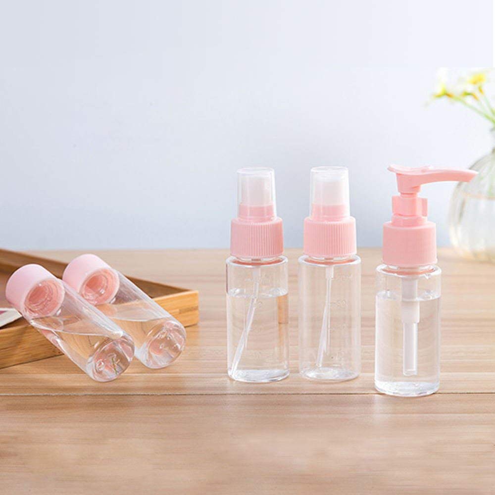 Vitog Travel Bottles Kit, TSA Approved Leak Proof Portable Toiletry Containers Set, Clear PET Flight Size Cosmetic Containers for Lotion, Shampoo Beauty & Personal Care Vitog
