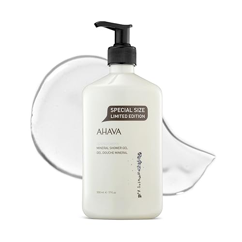 AHAVA Dead Sea Mineral Shower Gel 17 fl oz - Luxury Hydrating Body Wash with Aloe Vera & Osmoter Minerals, Gentle Cleanser for Dry & Sensitive Skin Beauty & Personal Care AHAVA