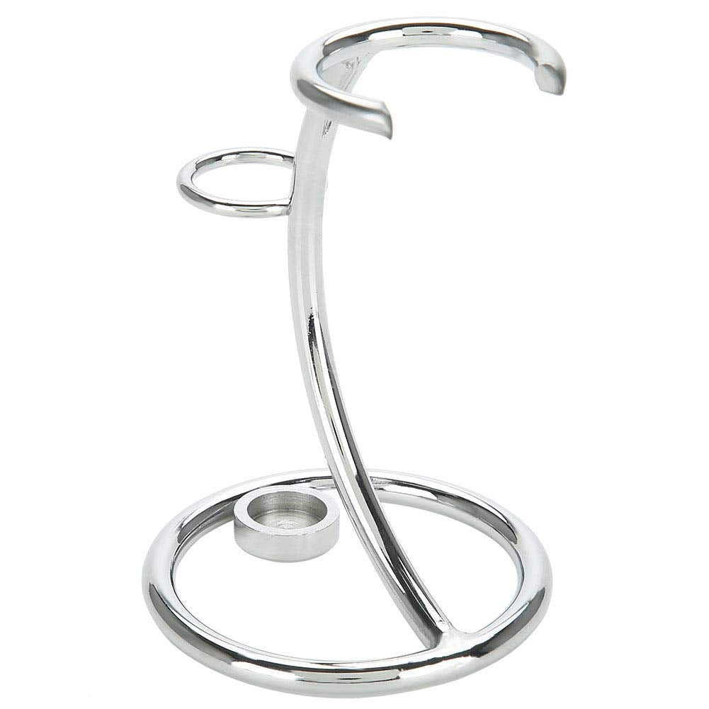 Shaving Brush Stand Shaving Brush Holder Shaving Heavy Chrome Shaving Stand Refined Curved and Shaving Brush Manual Stand Holder Beauty and Personal Care YUYTE