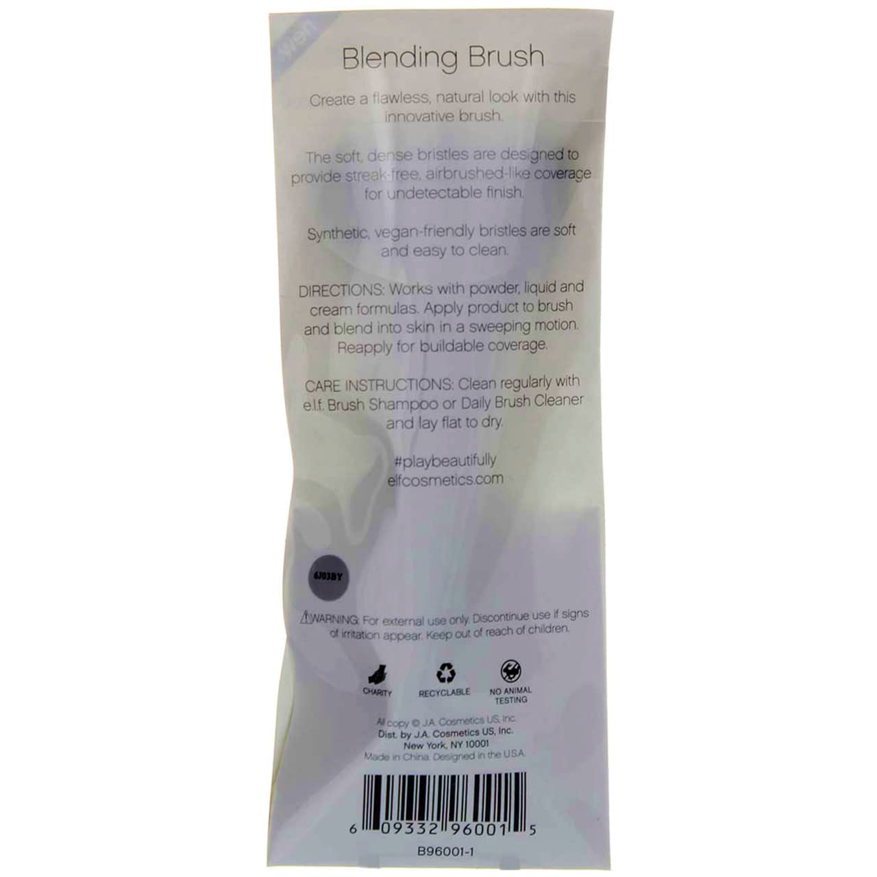 Pack of 2 e.l.f. beautifully bare Blending Brush, 960012 Beauty & Personal Care e.l.f.