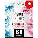 Pimple Patches for Face (120 Pack), Hydrocolloid Patch with Tea Tree Oil - Pimple Patch Zit Patch and Pimple Stickers - Hydrocolloid Acne Patches Beauty & Personal Care PatchRx