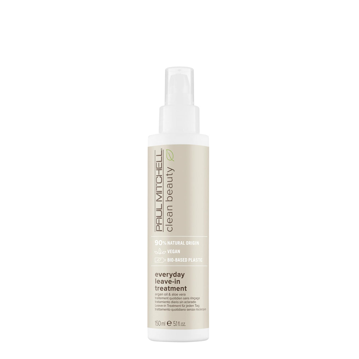 Paul Mitchell Clean Beauty Everyday Leave-In Treatment, Leave-In Conditioner, Delivers Hydration, For All Hair Types, 5.1 fl. oz Beauty & Personal Care Paul Mitchell