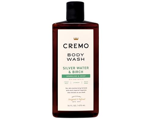 Cremo Body Wash for Men, Silver Water & Birch, Sparkling & Crisp, 16 Fl Oz Beauty & Personal Care Cremo