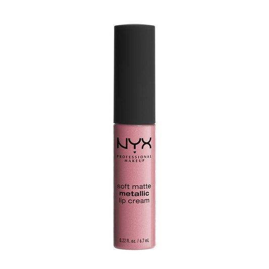 NYX PROFESSIONAL MAKEUP Soft Matte Metallic Lip Cream, Liquid Lipstick - Milan (Dark Pink-Brown) Beauty & Personal Care NYX PROFESSIONAL MAKEUP