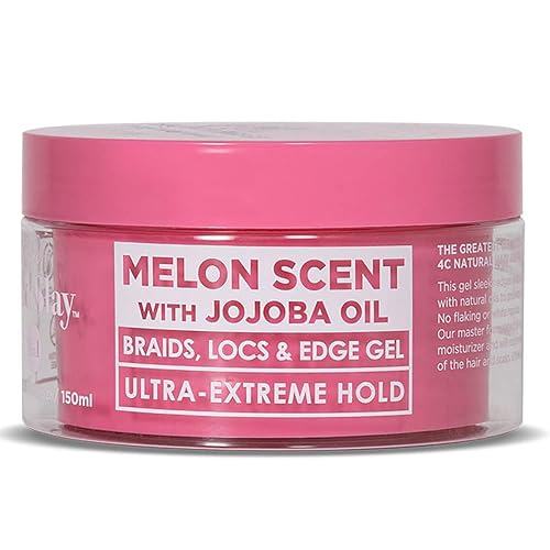 Esha Slick N Slay Braiding Gel: Ultra Hold & Hydrating Gel for Braids, Twists, Locs - Melon Infused, Fast Dry Formula - 5oz Beauty & Personal Care Esha