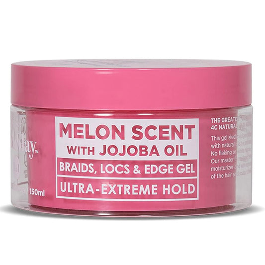 Esha Slick N Slay Braiding Gel: Ultra Hold & Hydrating Gel for Braids, Twists, Locs - Melon Infused, Fast Dry Formula - 5oz Beauty & Personal Care Esha